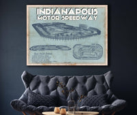 Cutler West Racetrack Collection Indianapolis Motor Speedway Blueprint NASCAR Race Track Print