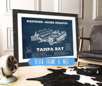 Cutler West Pro Football Collection 14" x 11" / Black Frame & Mat Vintage Tampa Bay Buccaneers - Raymond James Stadium Print 720512875-14"-x-11"29402