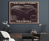 Cutler West Philadelphia Union F.C. -  Vintage Talen Energy Stadium MLS Soccer Print