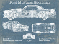 Cutler West Ford Collection 14" x 11" / Unframed Ford Mustang Hoonigan Vintage Blueprint Auto Print 833110081_14708