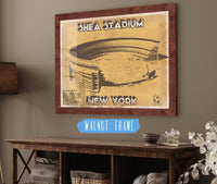 Cutler West Shea Stadium New York Giants NFL Vintage Football Print