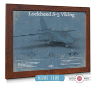 Cutler West Military Aircraft Lockheed S-3 Viking Aircraft Patent Blueprint Original Design Wall Art