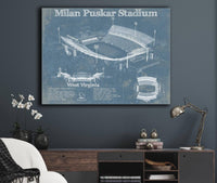 Cutler West West Virginia Mountaineers - Mountaineer Field at Milan Puskar Stadium Blueprint