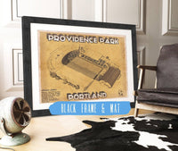 Cutler West Soccer Collection 14" x 11" / Black Frame & Mat Portland Timbers F.C. - Providence Park Vintage MLS Soccer Print 714240976_68291
