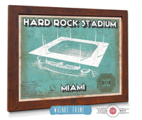 Cutler West Pro Football Collection Miami Dolphins Hard Rock Stadium - Vintage Football Print