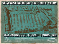 Cutler West Scarborough Cricket - Vintage Cricket UK Print
