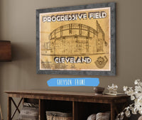 Cutler West Baseball Collection 14" x 11" / Greyson Frame Vintage Cleveland Indians Progressive Field Baseball Print 705001384-14"-x-11"68164