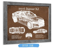 Cutler West Jaguar Collection 2016 Jaguar XJ Car Original Blueprint Art