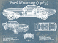 Cutler West Ford Collection 14" x 11" / Unframed Ford Mustang 1963 Original Blueprint Art 870268486-TOP