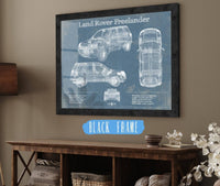 Cutler West Land Rover Collection 14" x 11" / Black Frame Land Rover Freelander Vintage Blueprint Auto Print 833110116_75376