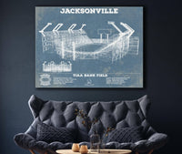 Cutler West Pro Football Collection Jacksonville Jaguars TIAA Bank Field  Vintage Football Print