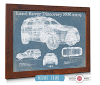 Cutler West Land Rover Collection 14" x 11" / Walnut Frame Land Rover Defender SVX Blueprint Vintage Auto Patent Print 845000209_75444
