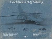 Cutler West Military Aircraft 14" x 11" / Unframed Lockheed S-3 Viking Aircraft Patent Blueprint Original Design Wall Art 933311074_74583