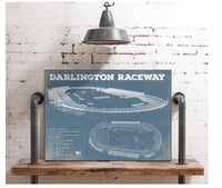 Cutler West Racetrack Collection Darlington Raceway Blueprint NASCAR Race Track Print