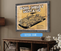 Cutler West Ford Collection 14" x 11" / Greyson Frame Vintage Ford Shelby Mustang Sports Car Print 701708842-14"-x-11"66976