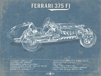 Cutler West Ferrari Collection 14" x 11" / Unframed Vintage Ferrari 375 Formula One Race Car Print 701360272-14"-x-11"61673
