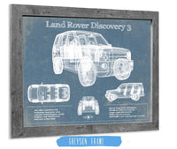 Cutler West Land Rover Collection 14" x 11" / Greyson Frame Land Rover Discovery 3 Blueprint Vintage Auto Patent Print 845000278_16497