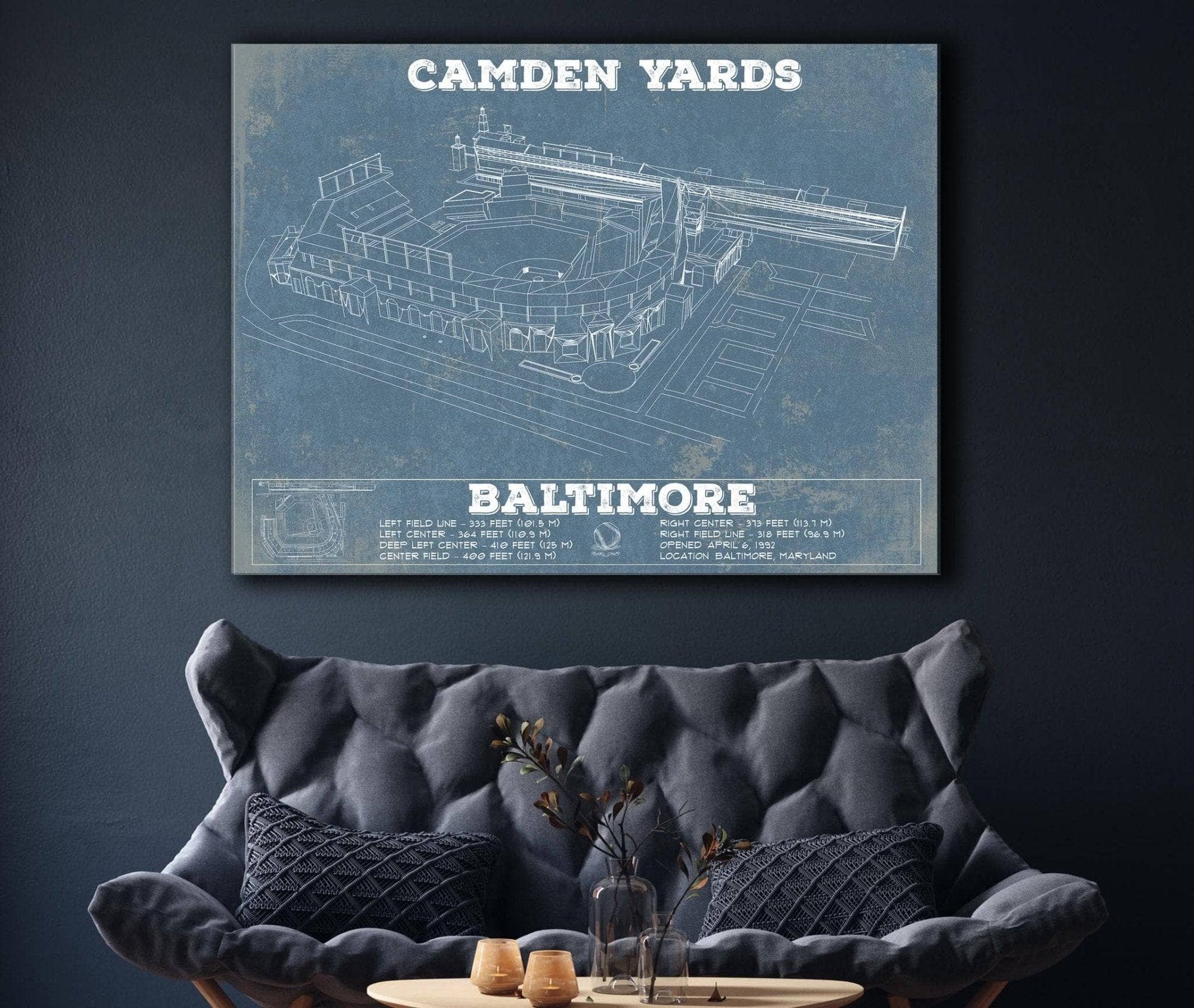 Cutler West Baseball Collection Camden Yards Art Baltimore Orioles Baseball Print