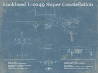 Cutler West Military Aircraft 14" x 11" / Unframed Lockheed L-1049 Super Constellation Vintage Blueprint Airplane Print 933311074_12860