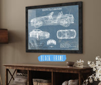 Cutler West Vehicle Collection 14" x 11" / Black Frame BMW Z4 Cabriolet Vintage Blueprint Auto Print 833110072_48936