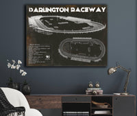 Cutler West Racetrack Collection Darlington Raceway Blueprint NASCAR Race Track Print