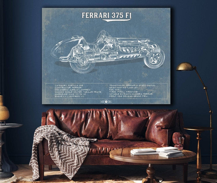 Cutler West Ferrari Collection Vintage Ferrari 375 Formula One Race Car Print