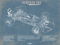 Cutler West Vintage Surtees TS7 Formula One Race Car Print