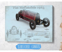 Cutler West Vehicle Collection Fiat Mephistopheles Blueprint Vintage Auto Print