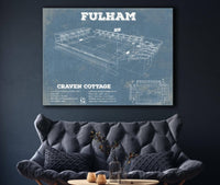 Cutler West Soccer Collection Fulham Football Club Craven Cottage Vintage Soccer Print