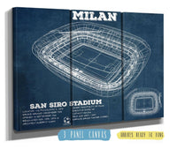 Cutler West Soccer Collection 48" x 32" / 3 Panel Canvas Wrap AC Milan San Siro Stadium Soccer Print 735408000-TOP_39151