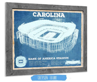 Cutler West Pro Football Collection 14" x 11" / Greyson Frame Carolina Panthers Stadium Art - Bank of America - Vintage Football Print 649455789-TOP