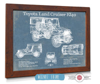 Cutler West Toyota Collection Toyota Land Cruiser FJ40 Blueprint Vintage Auto Print