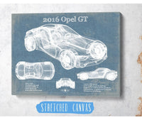 Cutler West Vehicle Collection 2016 Opel GT Concept Original Vintage Car Print