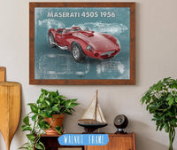 Cutler West Vehicle Collection Maserati 450s 1956 Original Vintage Car Blueprint