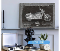 Cutler West 14" x 11" / Greyson Frame Harley-Davidson Street 750 2018 Motorcycle Patent Print 845000223_64253