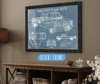 Cutler West Ford Collection 1993 Ford F 350 XLT Vintage Blueprint Auto Print
