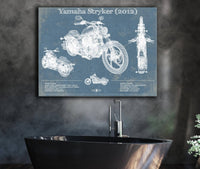 Cutler West Yamaha Stryker (2012) Vintage Blueprint Motorcycle Patent Print