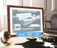 Cutler West Pro Football Collection 14" x 11" / Stretched Canvas Wrap Tennessee Titans Nissan Stadium - Vintage Football Print 723971122_70960