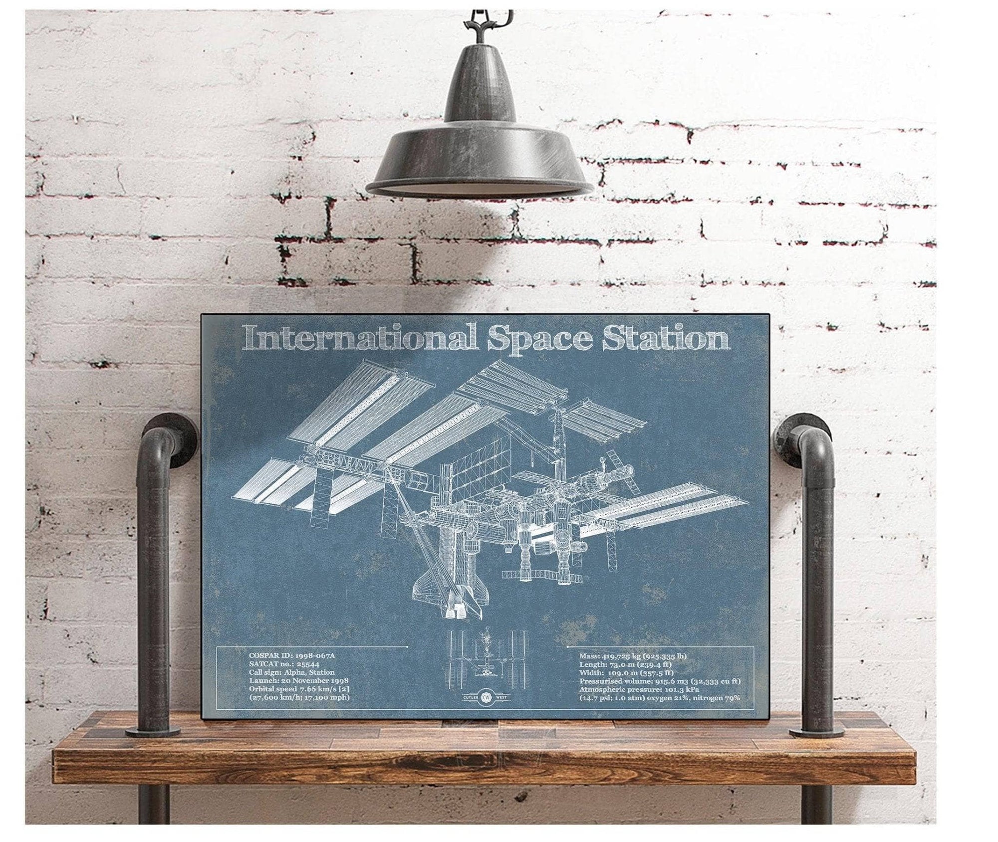 Cutler West SciFi, Fantasy, and Space International Space Station Vintage Space Exploration Print
