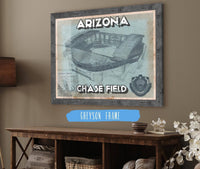 Cutler West Baseball Collection 14" x 11" / Greyson Frame Arizona Diamondbacks - Chase Field Vintage Baseball Fan Print 698673278_43398
