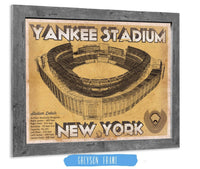 Cutler West Baseball Collection NY Yankees - Vintage Yankee Stadium Blueprint Baseball Print