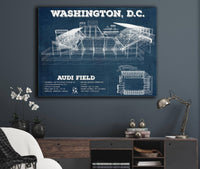 Cutler West Soccer Collection Vintage D.C. United Audi Field MLS Soccer Print