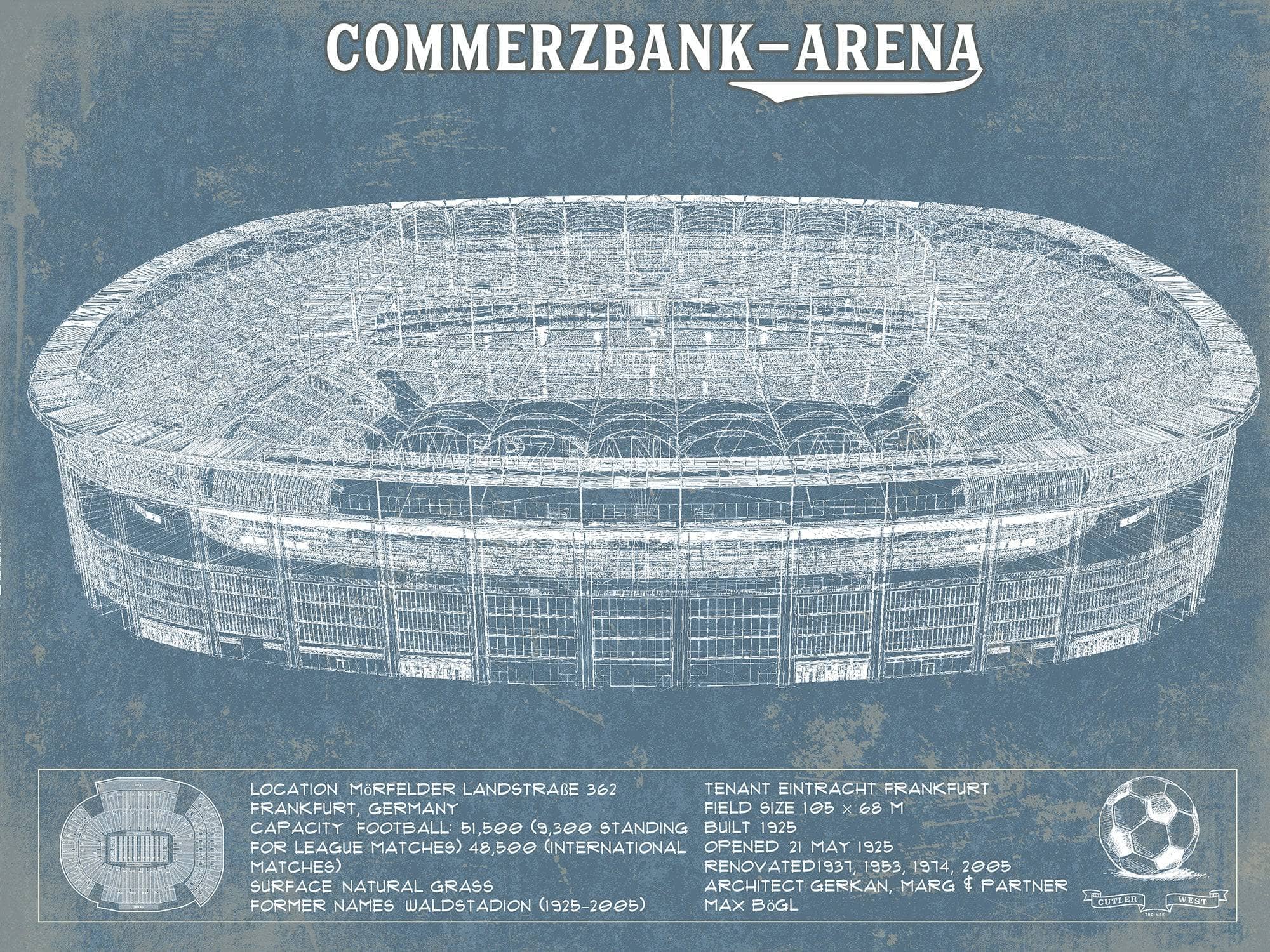 Cutler West Frankfurt FC Commerzbank Arena Blueprint