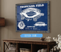 Cutler West Baseball Collection 14" x 11" / Greyson Frame Tampa Bay Rays Tropicana Field Vintage Wall Art 845000154_8846