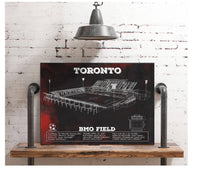 Cutler West Soccer Collection Toronto F.C. - BMO Field Vintage MLS Soccer Print 2