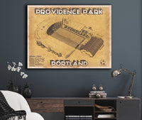 Cutler West Soccer Collection Portland Timbers F.C. - Providence Park Vintage MLS Soccer Print