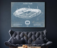 Cutler West Soccer Collection AAMI Park Vintage Australia Rugby and Soccer Stadium Print