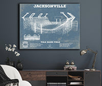 Cutler West Pro Football Collection Jacksonville Jaguars TIAA Bank Field  Vintage Football Print