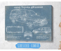Cutler West Toyota Collection 1999 Toyota 4runner Vintage Blueprint Auto Print
