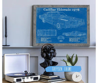 Cutler West Cadillac Collection Cadillac Eldorado 1978 Vintage Blueprint Auto Print